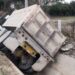 Vuelca camión por ponchadura; el chofer, herido