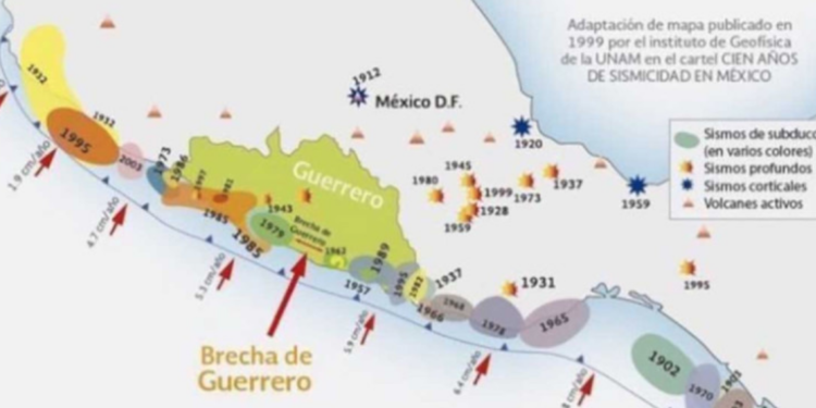 Brecha de Guerrero, una bomba de tiempo sísmica, advierten expertos.
