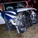 Hieren llantas de trailer a 5 policías
