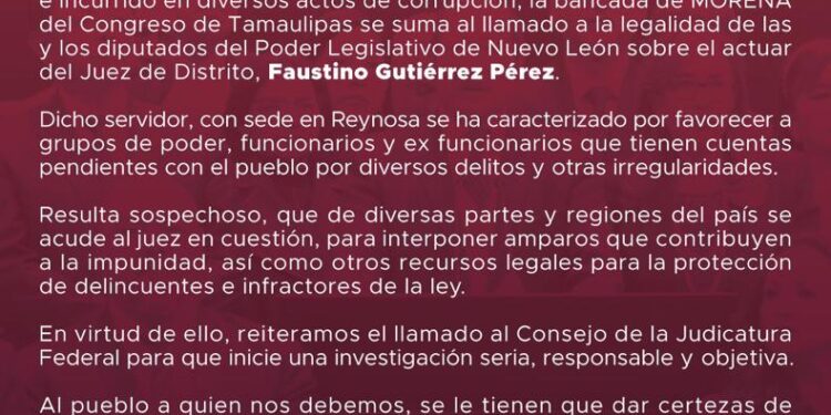 Arremeten diputados contra Juez favorito de Cabeza de Vaca