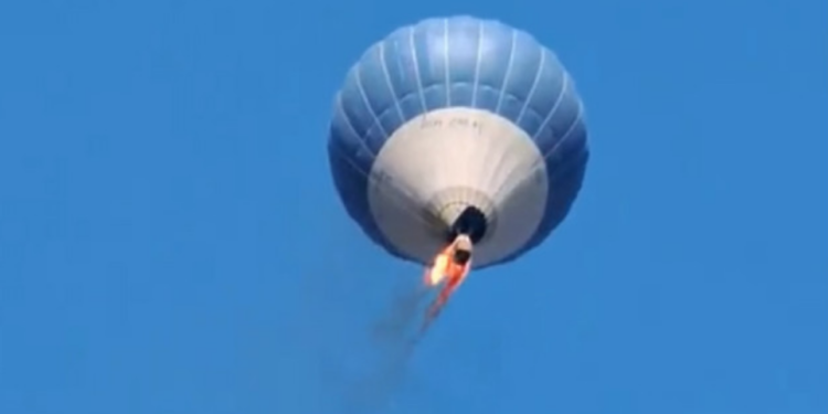 Se incendia globo aerostático en Teotihuacán en pleno vuelo; hay varias víctimas