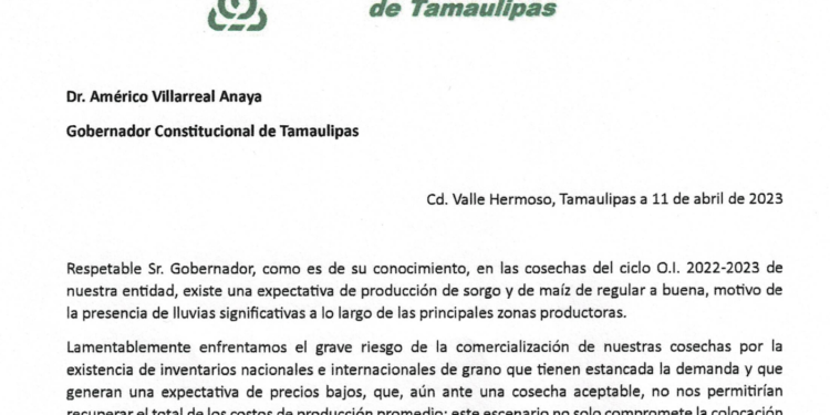 Agricultores formalizan petición de audiencia al gobernador