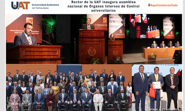 Inaugura rector de la UAT asamblea nacional de órganos internos de control universitarios