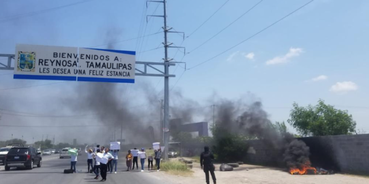 Disuelve Guardia Estatal protesta en Reynosa