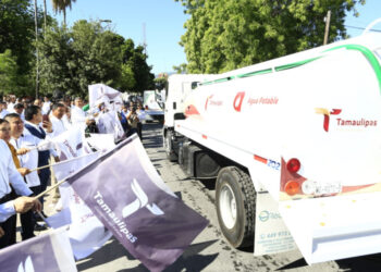 Gobernador de Tamaulipas anuncia avances en el abasto de agua en Victoria