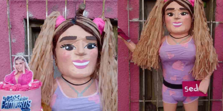 Crean piñata de Wendy Guevara en Tamaulipas