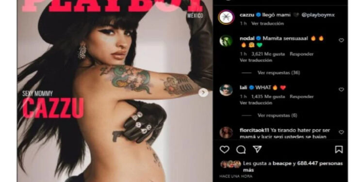 Cazzu, embarazada y desafiante, protagoniza una sesión de fotos para Playboy México