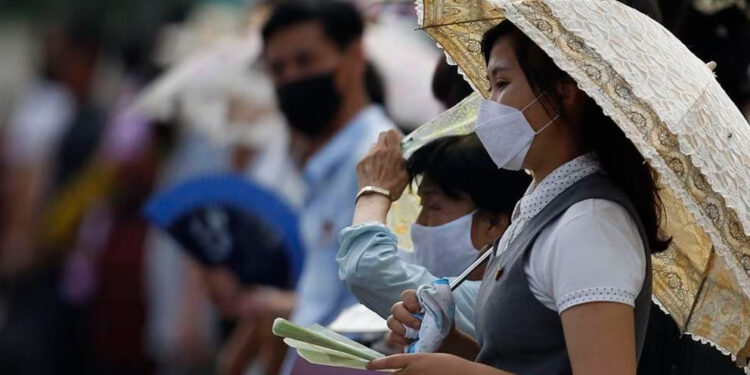 Calor extremo y fuertes lluvias afectan a Corea del Norte