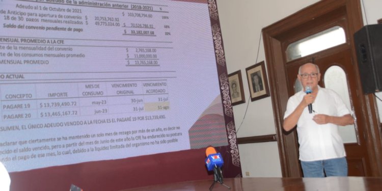 Paga Comapa Victoria 70 mdp a CFE por deuda.
