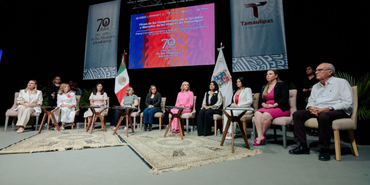 Tamaulipas firma compromiso por la igualdad y el Bienestar de las Mujeres