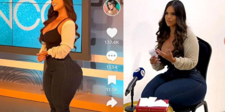 Reportera del Clima y Modelo de Talla Grande.