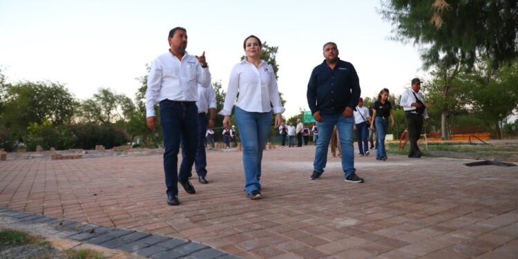 Supervisa alcaldesa Carmen Lilia Canturosas transformación del parque “Viveros”