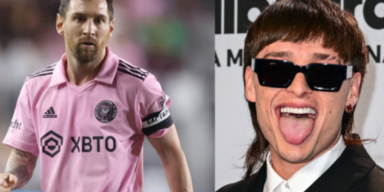 ¿Peso Pluma da mala suerte a Messi?