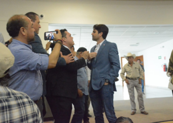 Los diputados, como gallitos de pelea.