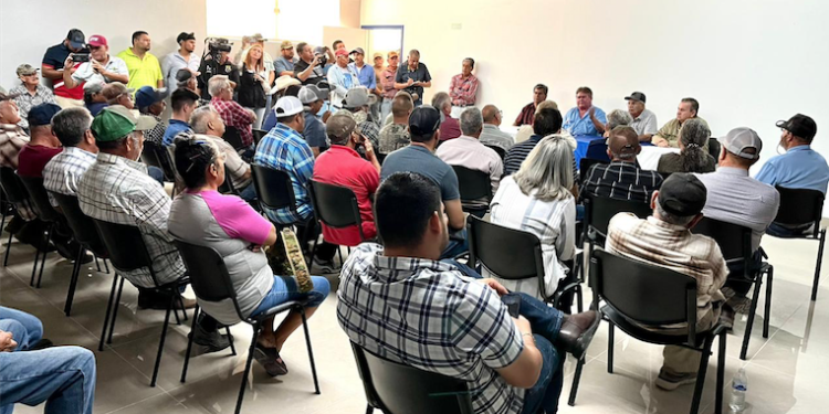 «Si no hay agua que haya indemnización», exigen agricultores del 026.