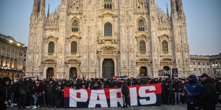 La UEFA multa con 98.000 euros al PSG por incidentes ante el Milan