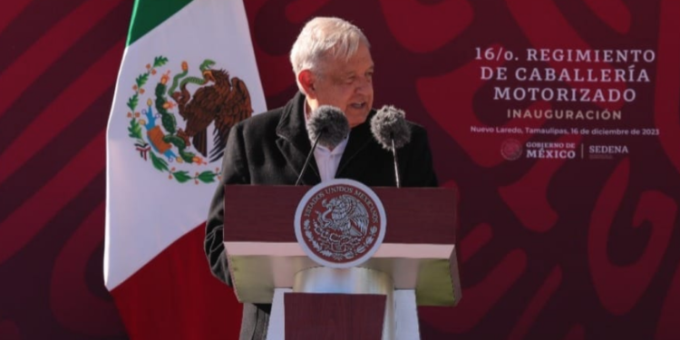 Inauguran AMLO y Américo cuartel militar; confirman liderazgo de Nuevo Laredo.