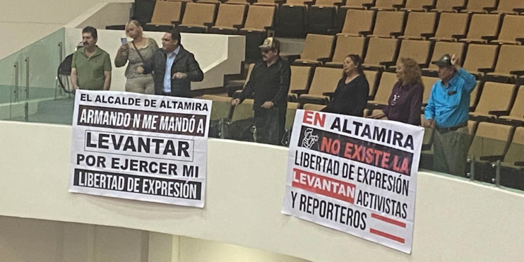 Activista acusa a alcalde de Altamira de ordenar «levantarlo»