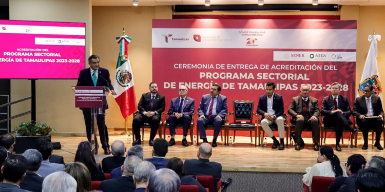 Reconocimiento mundial a Tamaulipas por su programa de energía