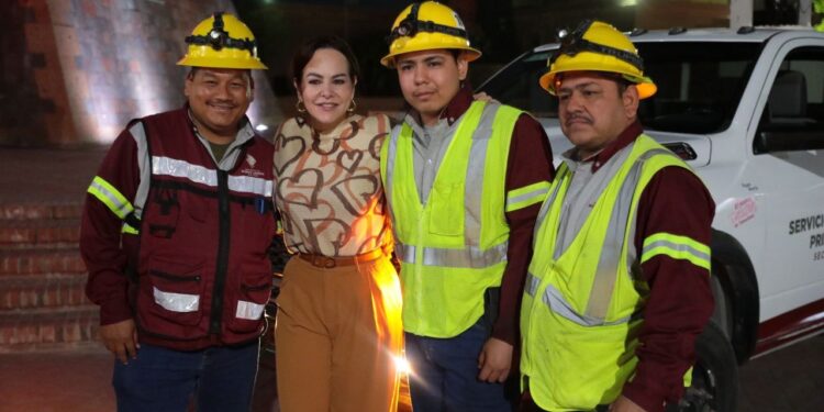 Arranca Carmen Lilia Canturosas tercera etapa de Nuevo Laredo se prende; instalaran más de 4 mil luminarias