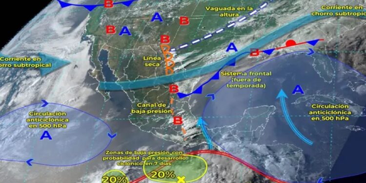 Se prevé calor y lluvias en gran parte de México para hoy, 18 de mayo de 2024