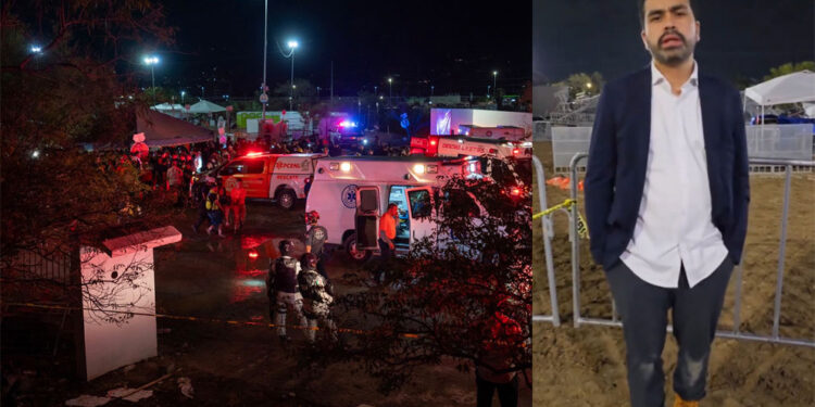 Mueren al menos 4 personas tras caída del escenario en evento de Maynez en NL