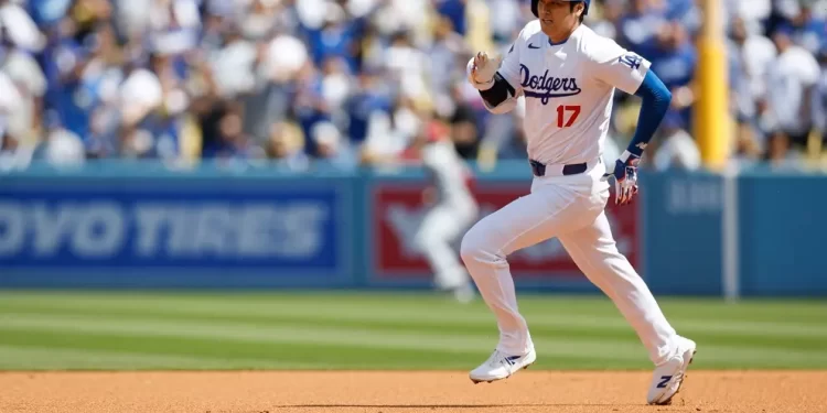 Primer juego con múltiples home runs de Ohtani con los Dodgers