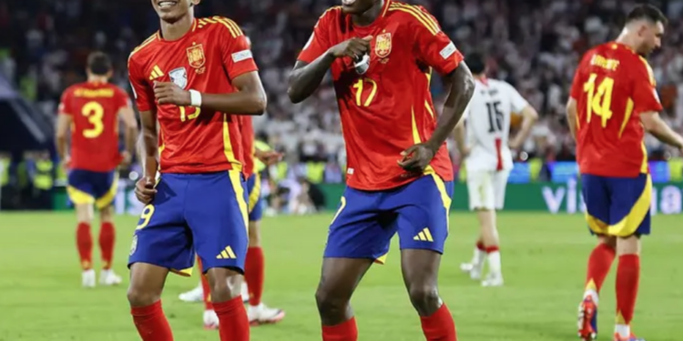 España golea a Georgia y va contra Alemania