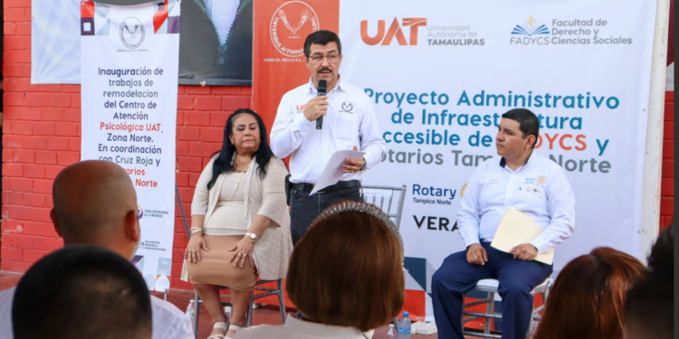 Dotará la UAT de espacios accesibles para la educación inclusiva en el Campus Tampico