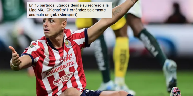 «Soy el villano de una historia mal contada»: «Chicharito»