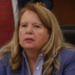 Interpelan a Ministra Loretta Ortiz; «Juez votado, corrupto asegurado», le gritan.