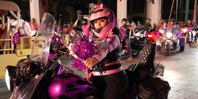 Encabeza alcaldesa Carmen Lilia Canturosas, «Rodada Rosa 2024»