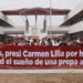Entrega alcaldesa Carmen Lilia Canturosas la primera preparatoria autosostenible de Tamaulipas