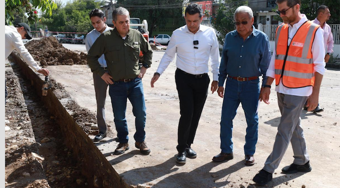 Supervisa Lalo Gattás obra hidráulica en la M. Alemán