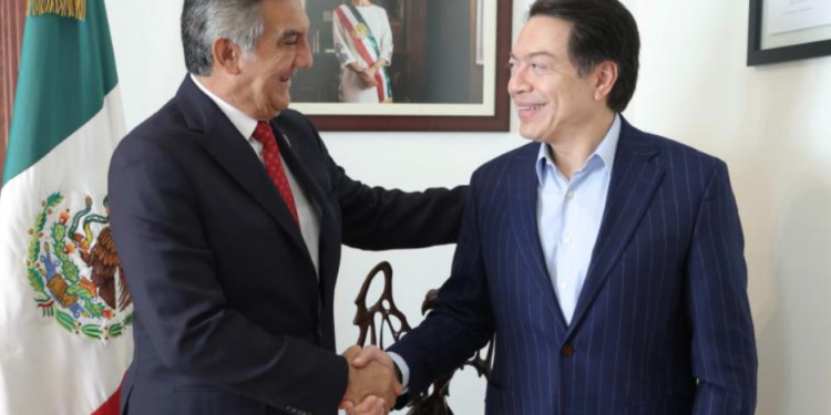 Américo Villarreal y Mario Delgado van juntos por más educación para Tamaulipas