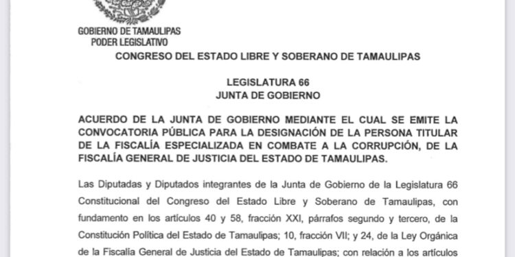 Abren convocatoria para nuevo fiscal anticorrupción