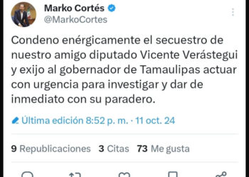 Condena PAN secuestro de Verastegui; exige rescatarlo de inmediato.