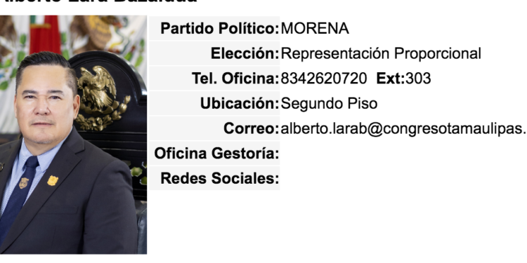 Pide licencia, el diputado morenista, Alberto Lara Bazaldua.