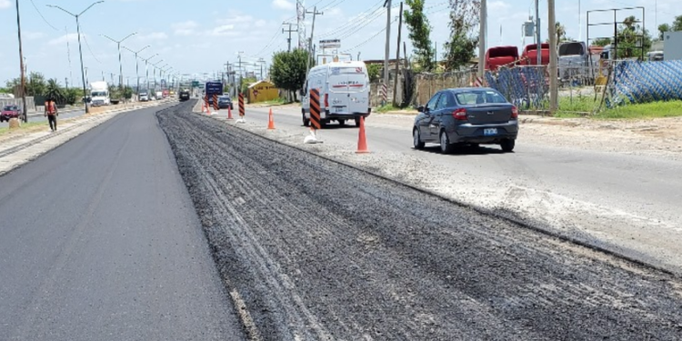 Con programas de bacheo y pavimentación, se transforman municipios fronterizos