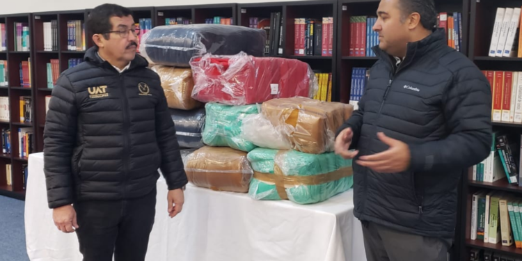 Rector Dámaso Anaya supervisa obras de la UAT en Nuevo Laredo