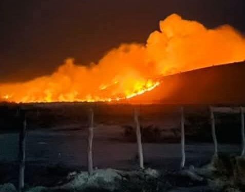Atienden incendio en ejido “El Coronel”, de Tula