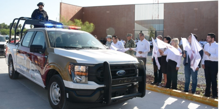 Con equipamiento de parque vehicular a la Guardia Estatal, Tamaulipas se fortalece en materia de seguridad
