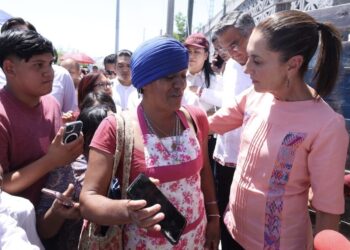 “Nadie se quedara sin apoyo”, promete Sheinbaum en Reynosa.