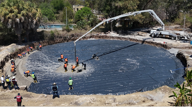 Construye gobierno de Tamaulipas tanque de almacenamiento de agua potable en Victoria