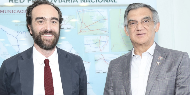 Afinan Américo Villarreal y Andrés Lajous rutas ferroviarias de Tamaulipas