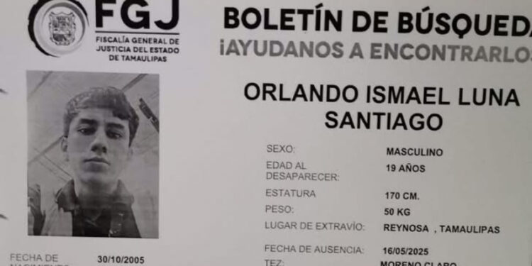 Hallan sin vida a joven estudiante reportado como desaparecido en Reynosa