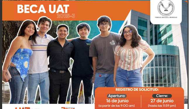 Abre la UAT convocatoria de becas para el periodo 2025-3