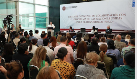 Congreso de Tamaulipas, el primero en firmar convenio con el PNUD