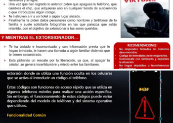 ALERTAN SOBRE SECUESTROS VIRTUALES