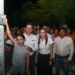 Entrega Municipio área verde iluminada en la Mariano Matamoros.